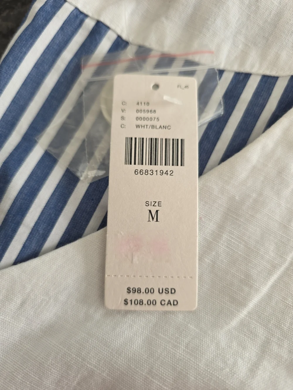NWT Little white Top Anthropology Porridge Vest Medium - Picture 5 of 8
